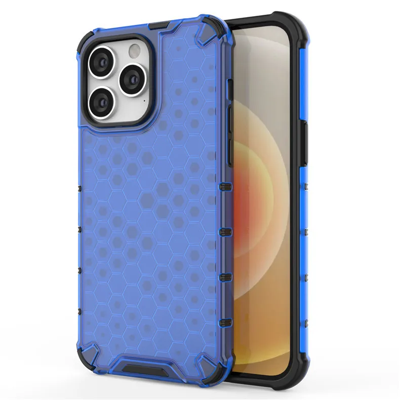 

Shockproof Case For Apple Iphone 14 13 12 11 Pro Xs Max Xr X Honeycomb Design Armor Bumper Cover Protective Shell Coque Cases