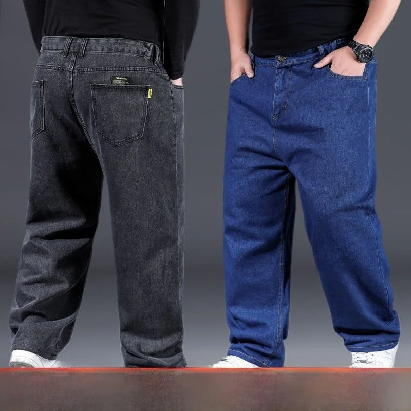 Men's Work Jeans Straight Leg Cotton Denim Anti-soil Resistant to High Temperatures Spring Autumn Wear for Heavy Labor