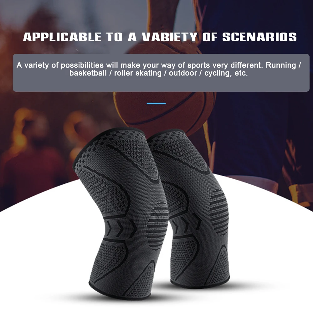 

Knee Compression Sleeve Support Maximum Knee Pain Support Fast Recovery Brace for Outdoor Sports Basketball