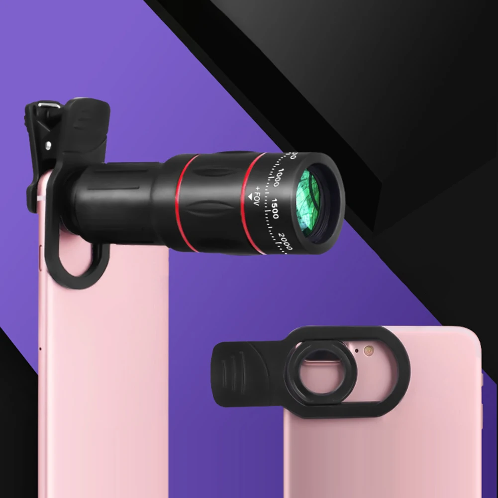 Universal Telephoto Phone Lens with Tripod - External Zoom and Long Focus Capability