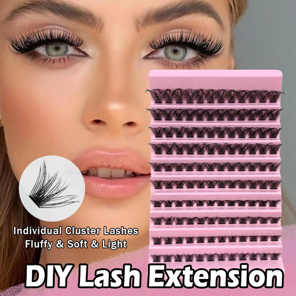 

DIY Cluster Lashes 3D Volume Natural Segmented Eyelashes Bundles Eyelash Extension Individual Lashes Eyelashes Bundle