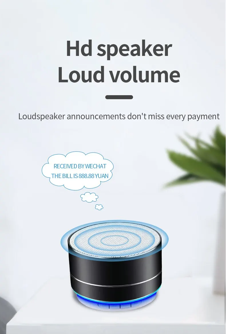 A10 Aluminum Alloy Metal Wireless Bluetooth Speaker Mini Portable for Mobile Phone TF Card PC
