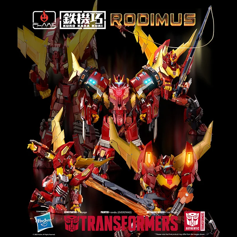 

Flame Toys Transformers Rodimus Hot Rod Action Figure Free Shipping Hobby Collect Birthday Present Anime Finished Alloy Gifts