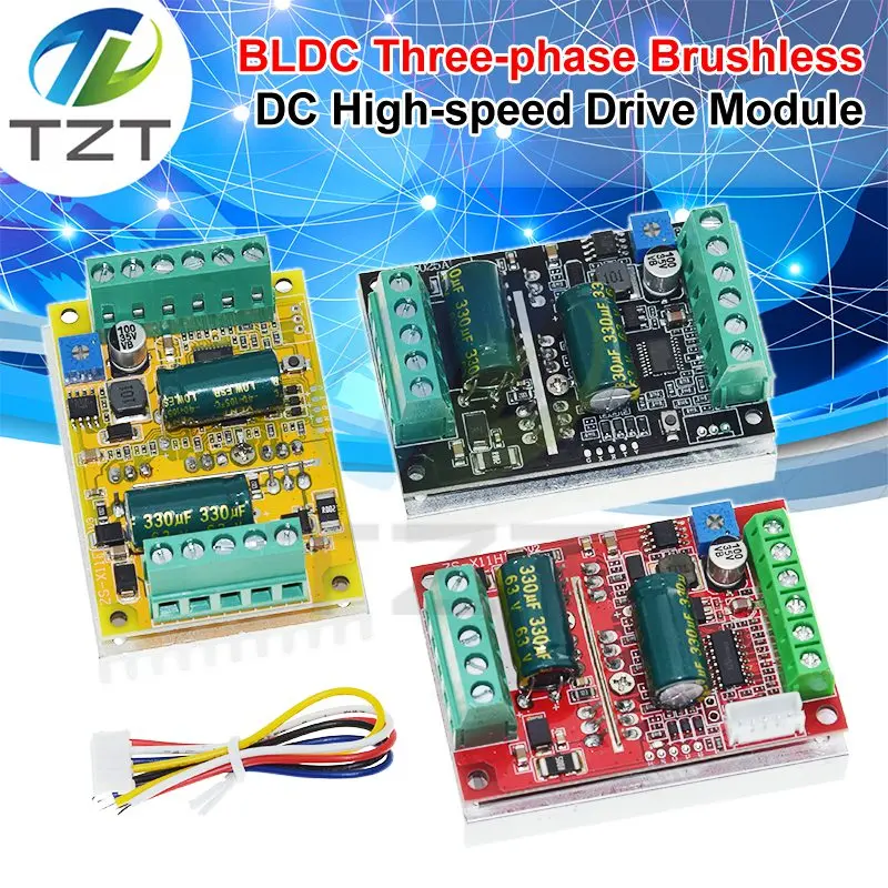 DC 6-60V 300/380/400W 35/25/20A BLDC Dreiphasen-DC-Bürstenloser Motorcontroller PWM Hall-Motorsteuerungsplatine 12V 24V 48V