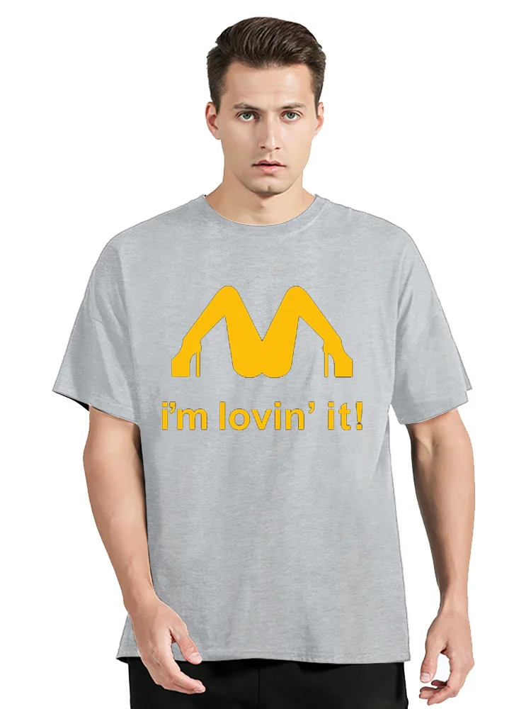 Camiseta de Slash Im Lovin It Parody Mclovin para hombre, camiseta
