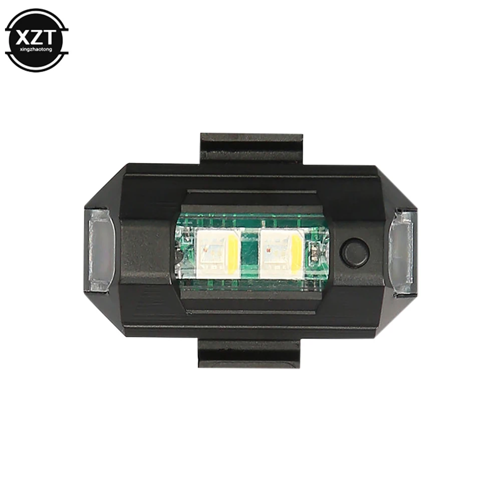 Feu Anti-Collision LED USB Rechargeable 7 Couleurs 30 Modes pour Voiture Vélo