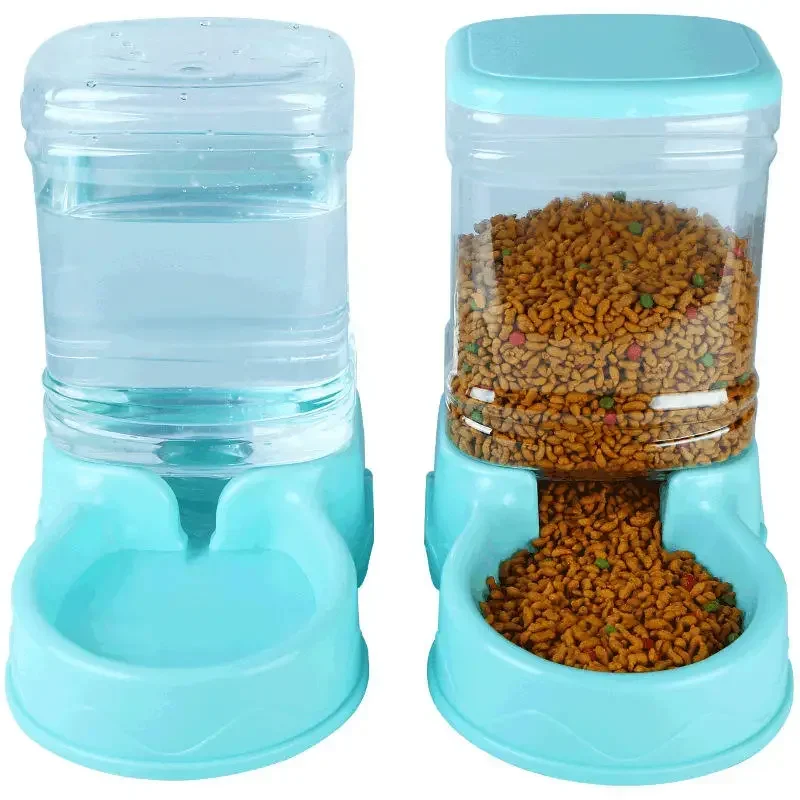 

Cat Pet Automatic Feeder Drinking Bowl Large Capacity Dog 3.8L Combination Grain Storage Bucket Supplier