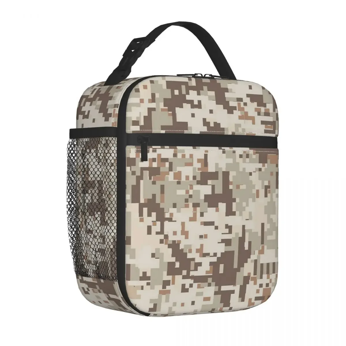 

Desert Camo Insulated Lunch Bag Multicam Military Lunch Container Reusable Cooler Thermal Lunch Box Picnic
