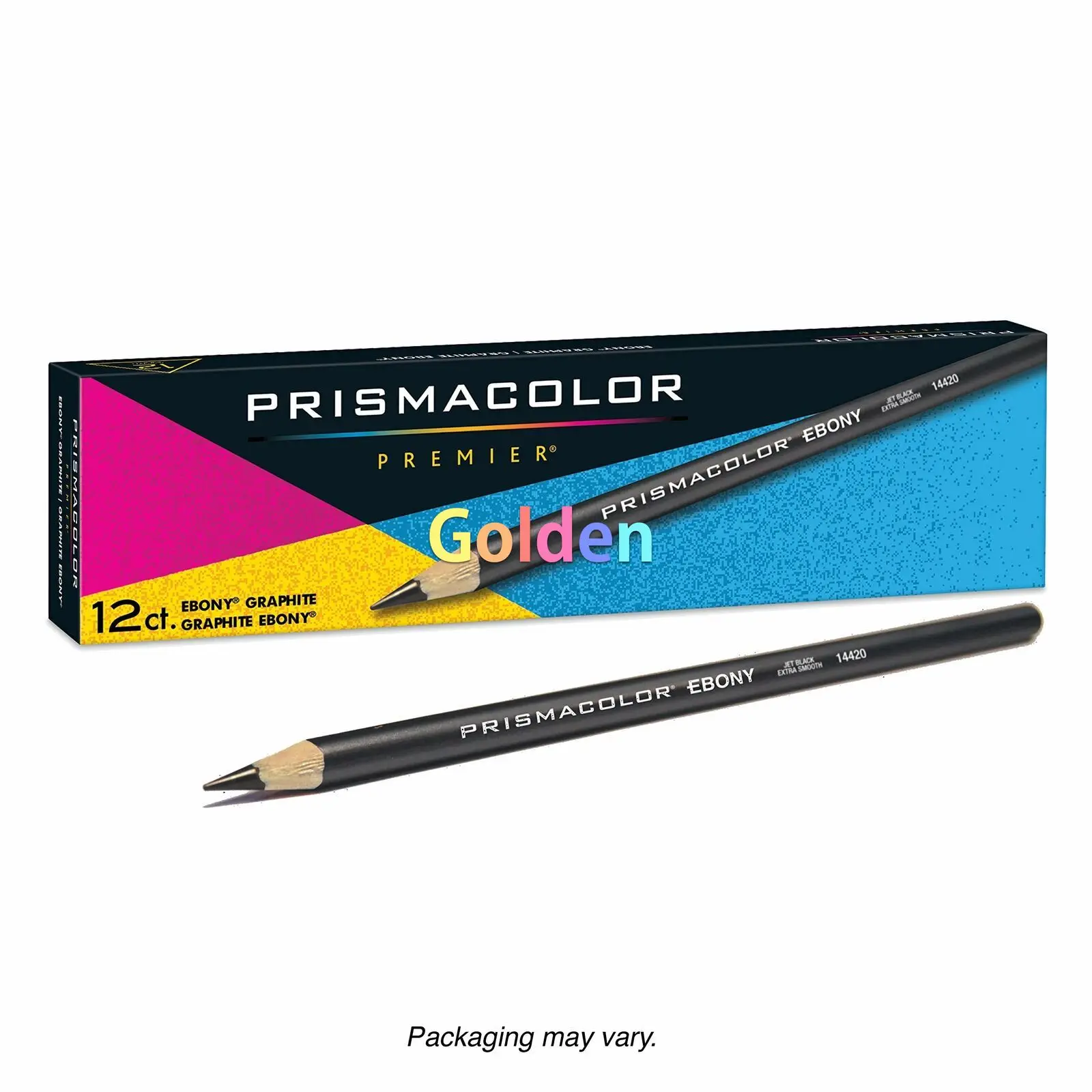 Prismacolor Ebony Jet Black Graphite Sketching Pencils, Box of 12