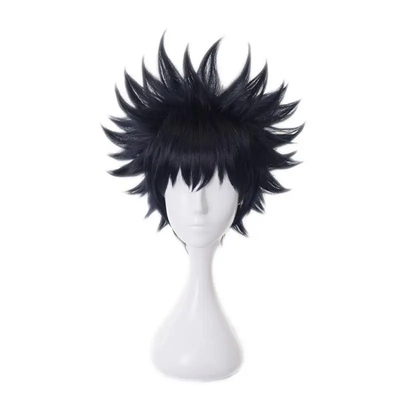 

Anime Jujutsu Kaisen Fushiguro Megumi Cosplay Wig Blue Black Hair Heat Resistant Synthetic Halloween Party Accessories Props