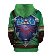  Cosplay Game Link Cosplay Costumes Sweatshirt 3D Hoodie Jacket Coat Pullover 