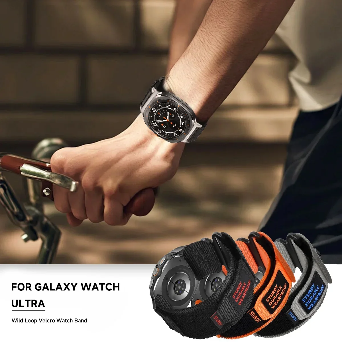 Nylon Loop Strap for Galaxy Watch Ultra - Sport Wristband Bracelet