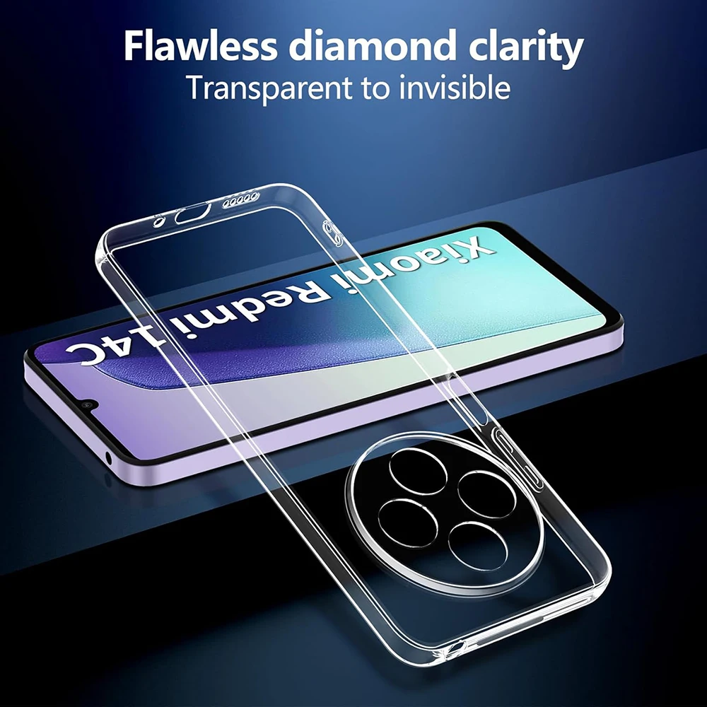 Ultra-Thin Transparent Shockproof Silicone Case - Crystal Clear Back Cover