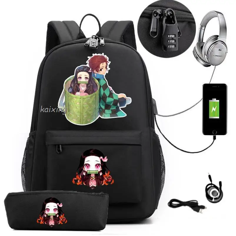Roffatide Anime Gedrukt Rugzak voor Mannen Schooltas Laptop