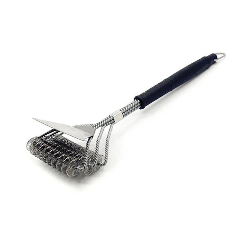 Multifunction High Quality barbecue Grill Brush BBQ Cleaning Brushes With Handle and Shovel Durable BBQ Tool Grill Cleaner