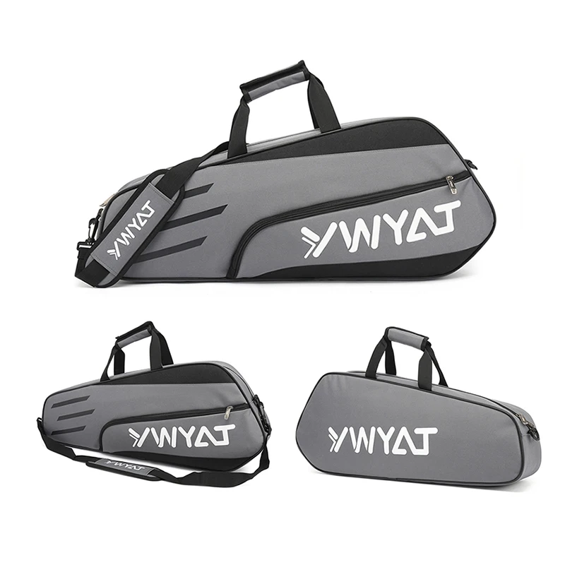 YWYAT Badminton Bag Waterproof Single Shoulder Tennis Racket Sports Bags Can Hold 3 Rackets Bag For Men Women