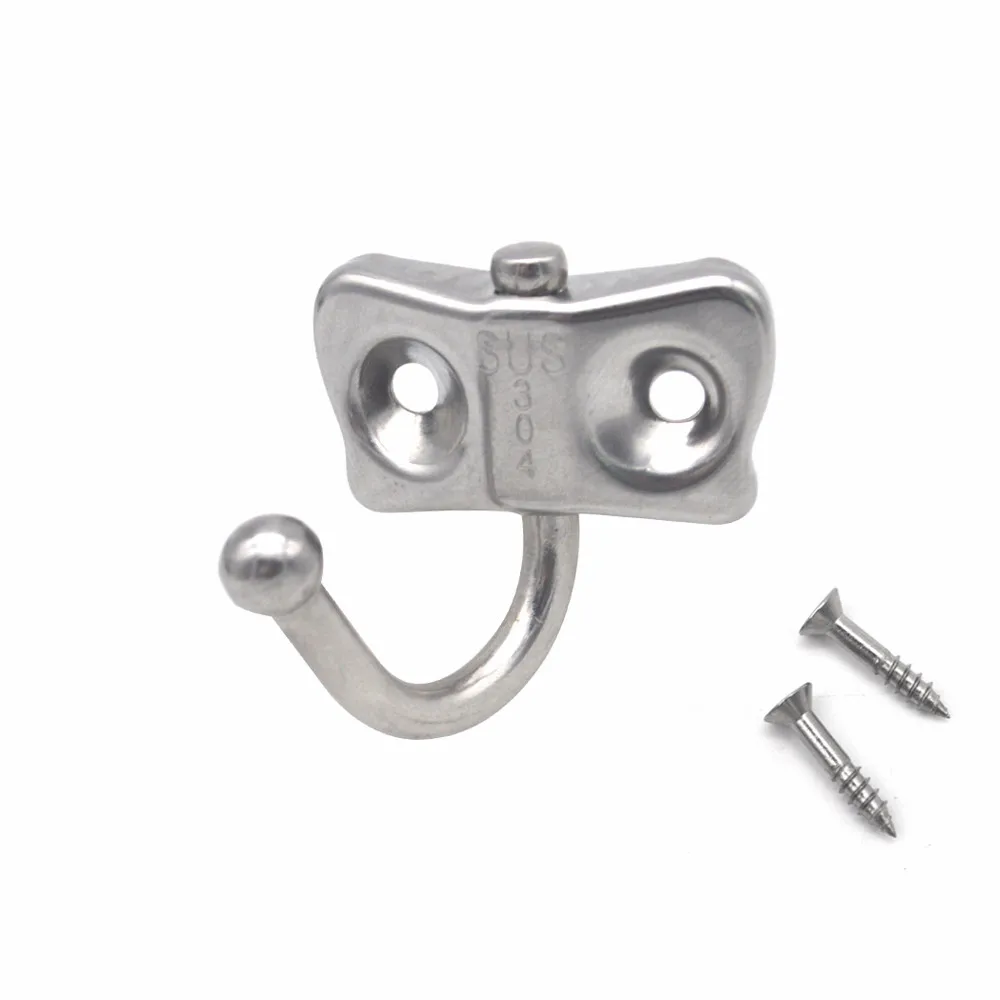 

Stainless Steel Swivel Hook with Screws Retro Metal Wall Hooks for Kitchen Aisle Bathroom Coat Scarf Bag Towel Key Coat Hook