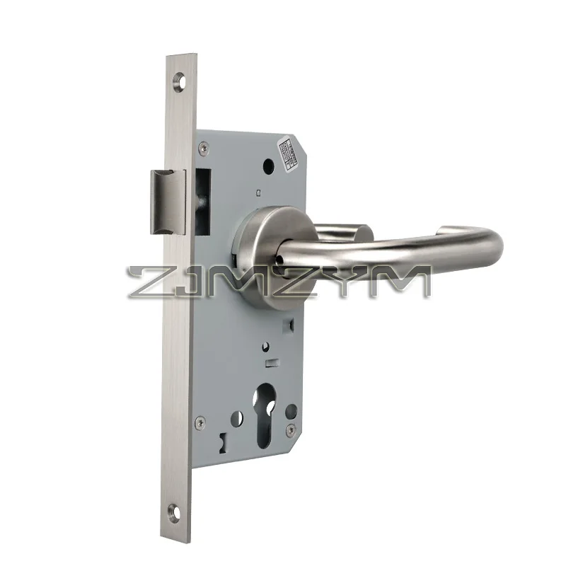 Stainless Steel Plate Mortise Lock Body Anti Fingerprint Door Latch Interior Door Handles For Interior Bedroom Wood