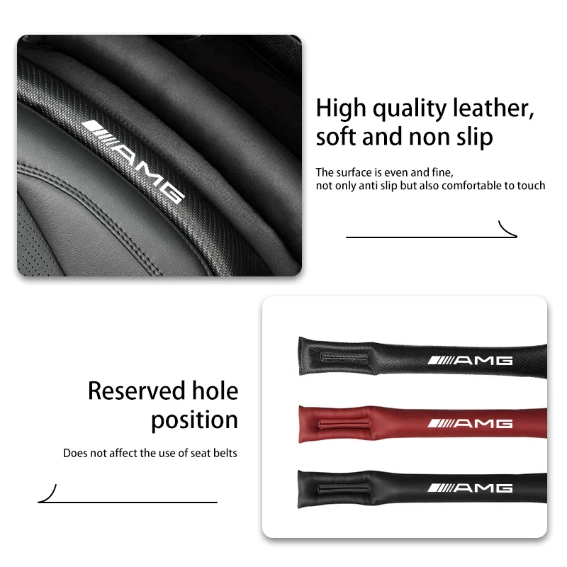 메르세데스 벤츠 AMG W204 W205 W203 W211 W212 W213 W201 W210 W124 W126 W140 용 차량 시트 틈새 방수 실링 스트립 2개