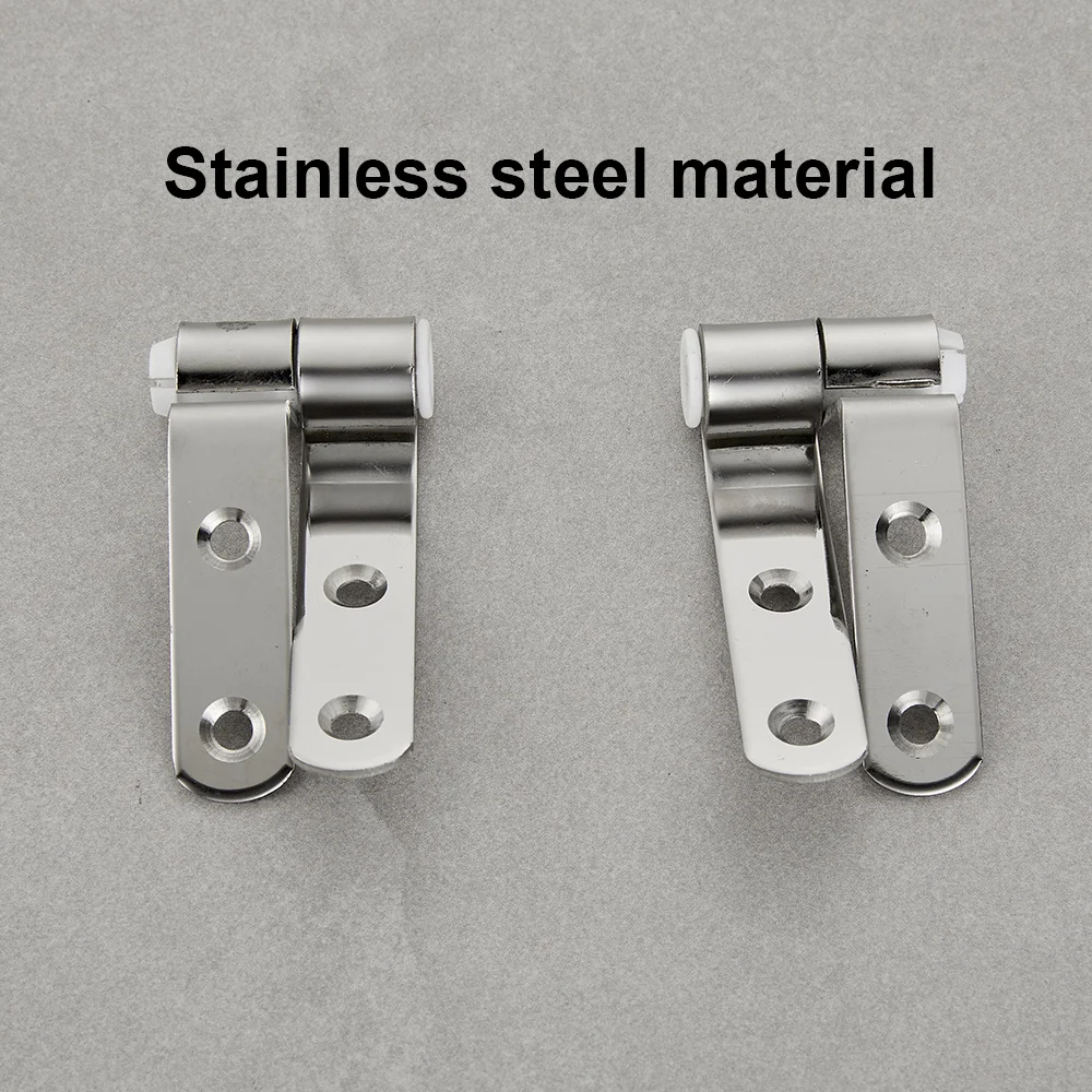 Stainless Steel Toilet Seat Hinge Flush Toilet Cover Mounting Connector Lid Hinge Mounting Fittings Replacement Parts