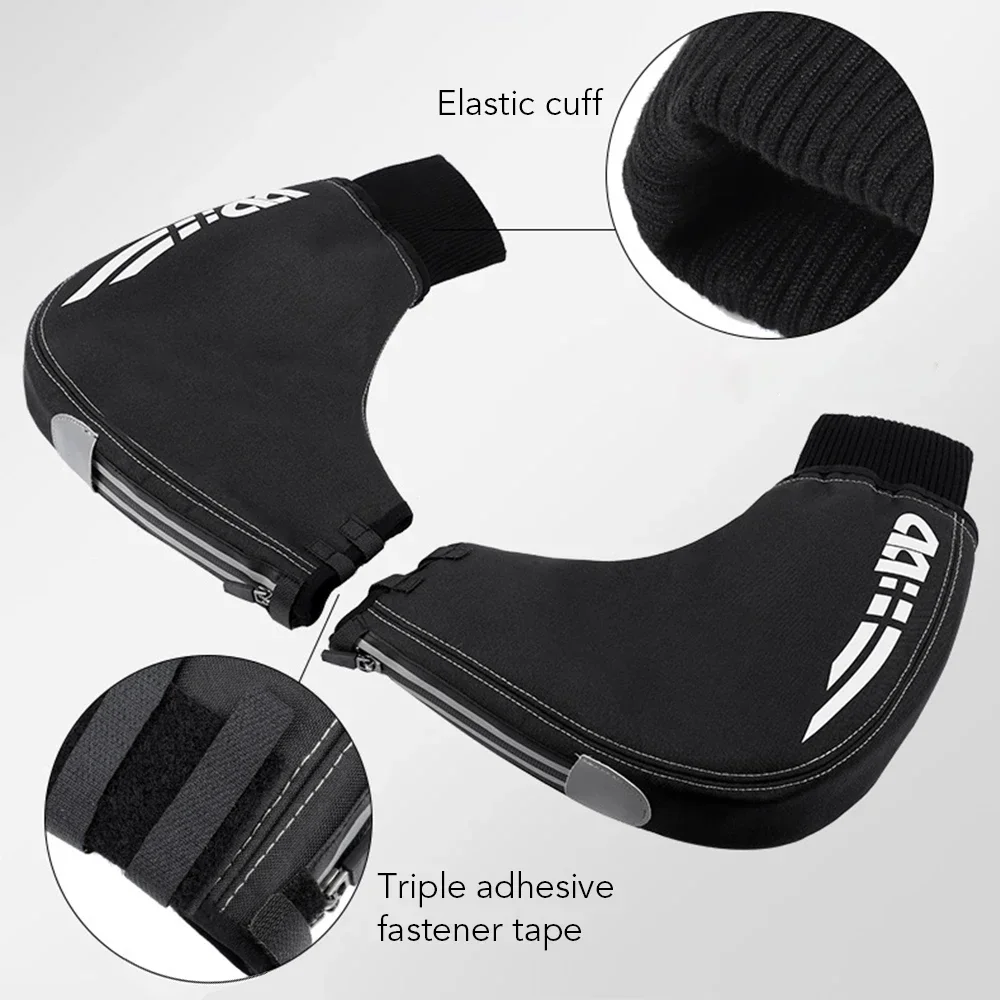 1 Pair of Bicycle Handlebar Warm Gloves Windproof Motorcycle Mittens Cold Weather Hand Warmers for Road MTB Commuter Bar Gloves