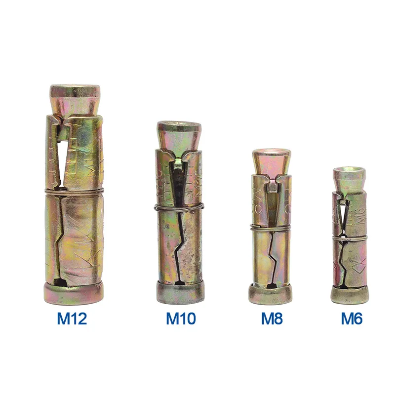 M6 M8 M10 M12 Heavy Duty Anchor Concrete Expansion Shield Anchor Eye Concrete Ankle Wall 10PCS drywall anchor kit drywall anchor expansion plugs hollow wall anchor set
