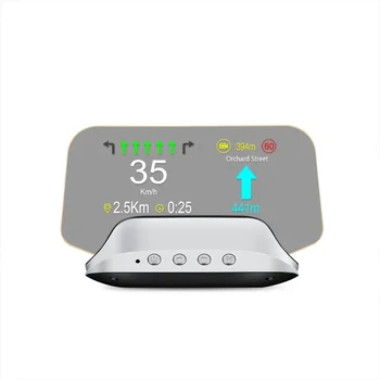 Display Head-Up per Auto con Navigazione GPS Digitale, Tachimetro, Proiettore OBD2, Schermo con Sistema GPS Duale