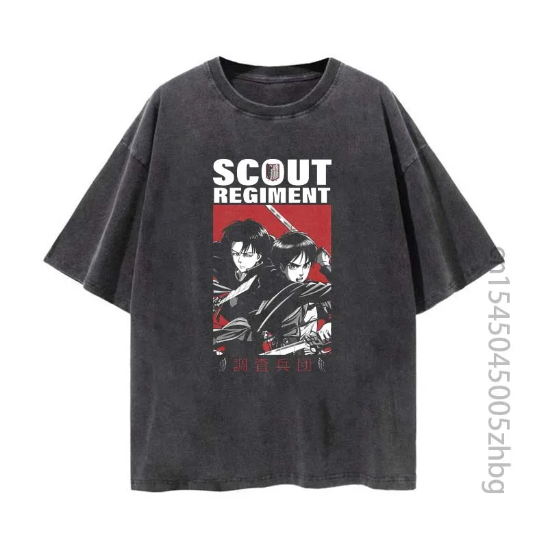 

Женская Винтажная Футболка с принтом из аниме «атака на Титанов и Эрен»