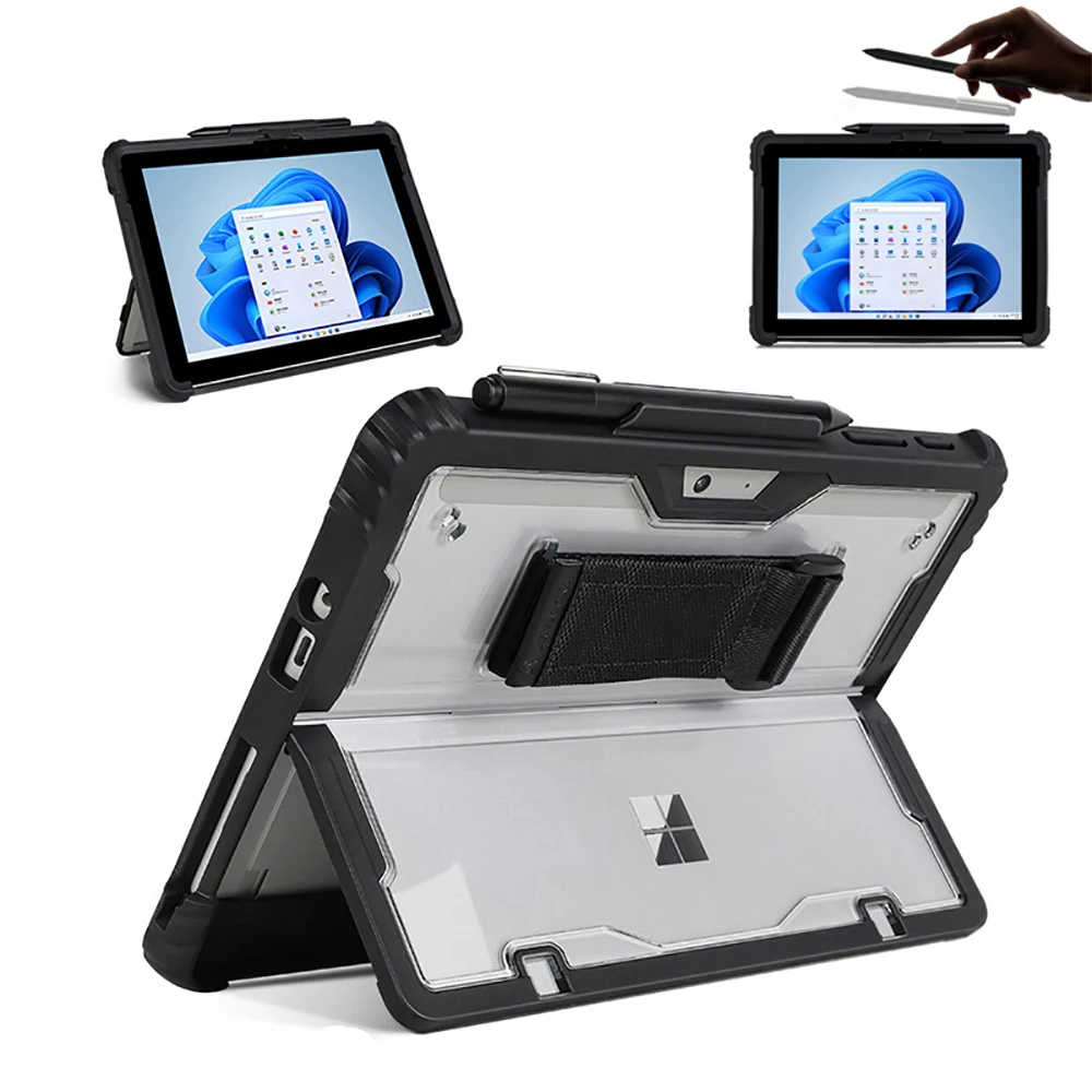 Silicone Acrylic Protective Case with Magnetic Pen Slot