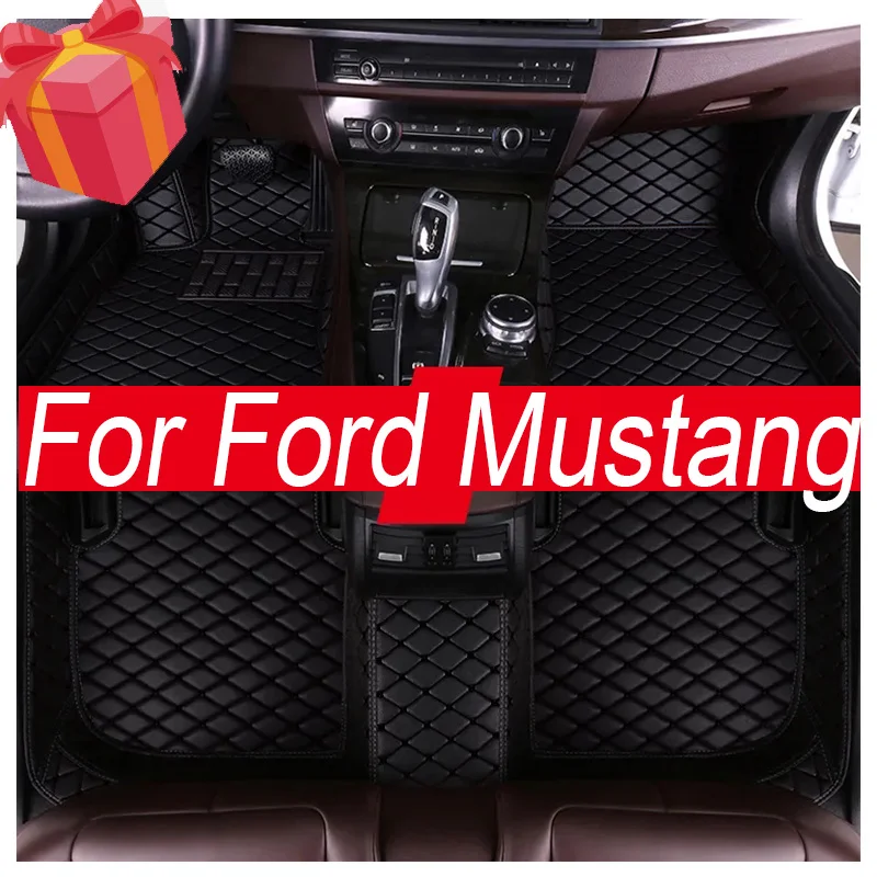 

Car floor mats for Ford Mustang 2015 2016 2017 2018 2019 2020 2021 2022 Custom auto foot Pads automobile carpet cover