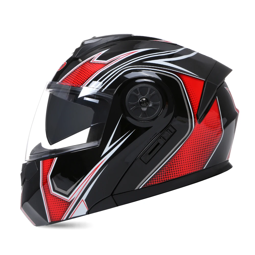 Casco De Motocicleta Abatible ZBDP Para Hombres Y Mujeres, De