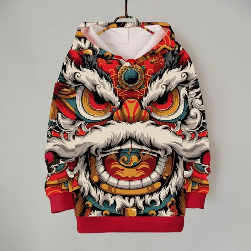 4XL Chinese Style 3d Print Vintage Pullover Hoodies Hiphop Long Sleeve Tops Clothes For Men Women 2022 New Harajuku Chic