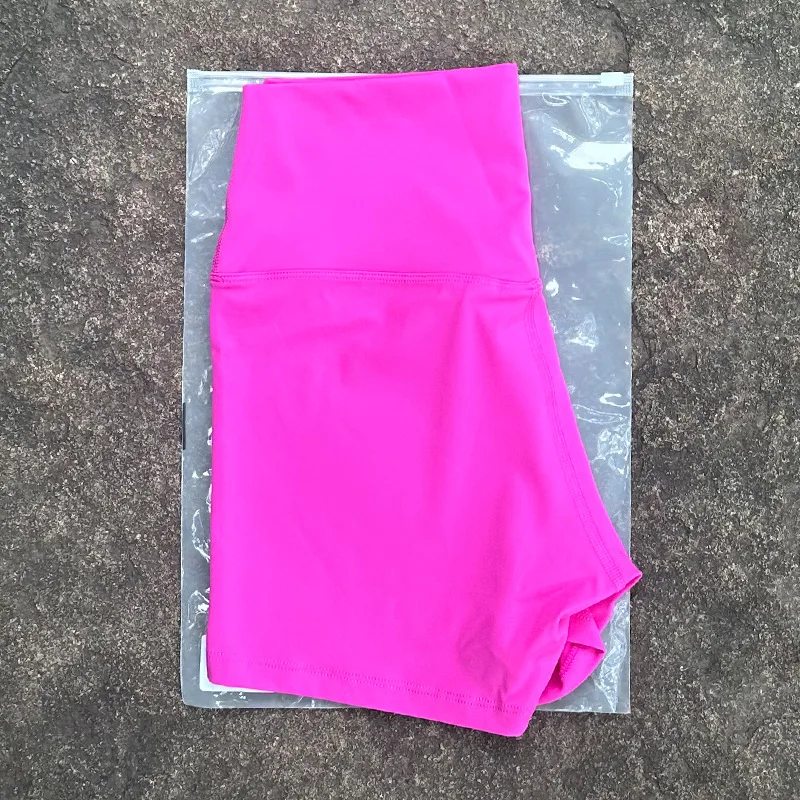 Women's Sexy High Waist Solid Color Yoga Shorts - Soft, Tight, and Perfect