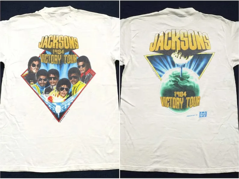 

1984 футболка Jacksons Victory Tour