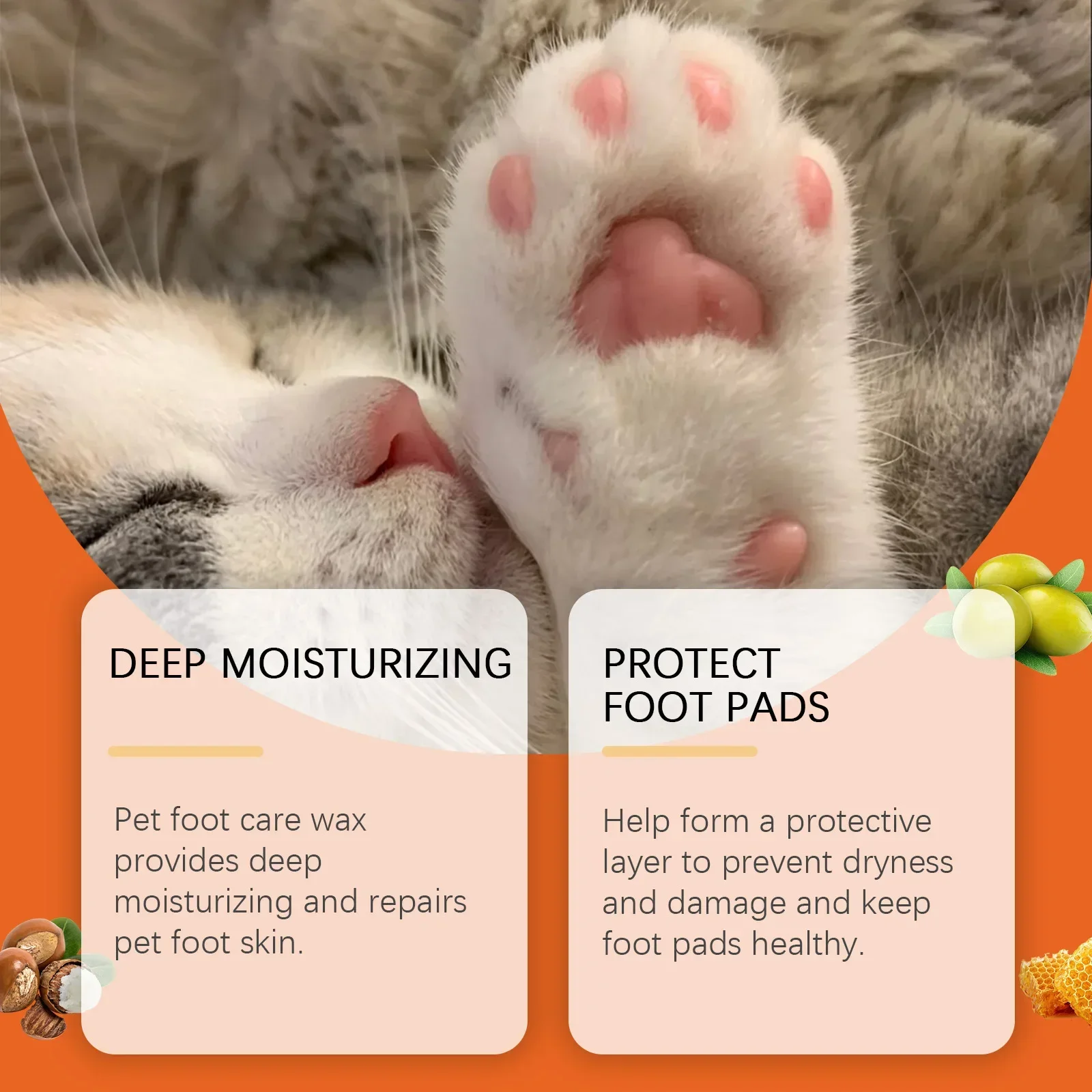 Pet Moisturizing Claw Cream Stick, Pet Moisturizing Foot Care Anti-drying and Cracking Softening Foot Claw Cream