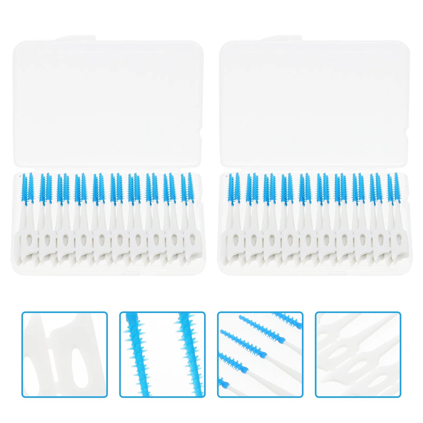 

80 Pcs Gum Interdental Brush Oral Brushes Toothbrush Teeth Picks Floss Elastic Toothpicks Food Grade Pp Care