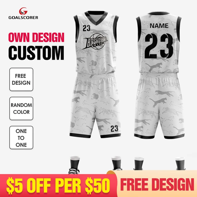 10 Custom Design Basketball Jersey and Short Pack for $70 per uniform