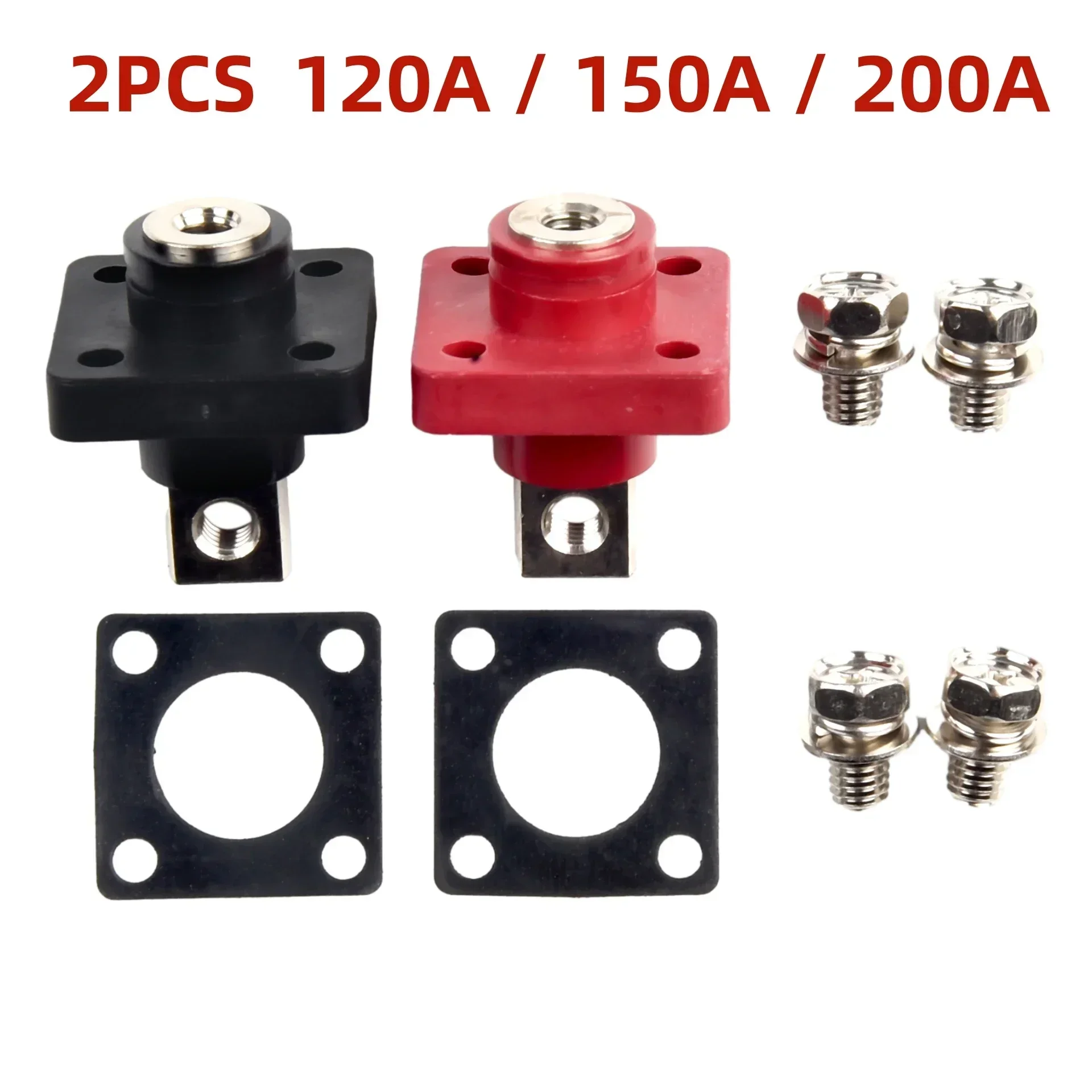 2PCS 120A 150A 200A All Copper Volledig Koperen Connectoren Terminal Post Lithium Batterij Energieopslag Terminal Connector
