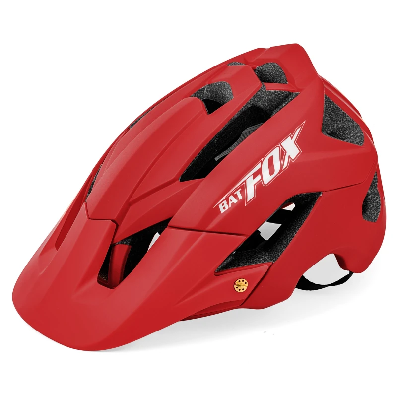 BATFOX Helmet cycling mtb bicycle helmet for men women red racing