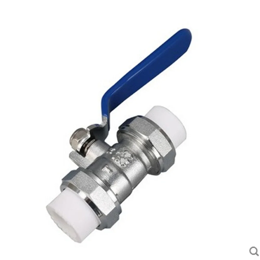 Brass Thickened PPR Double Head Live Ball Valve PPR Hot Melt Pipe Fast Boiling Water Valve 20 25 32