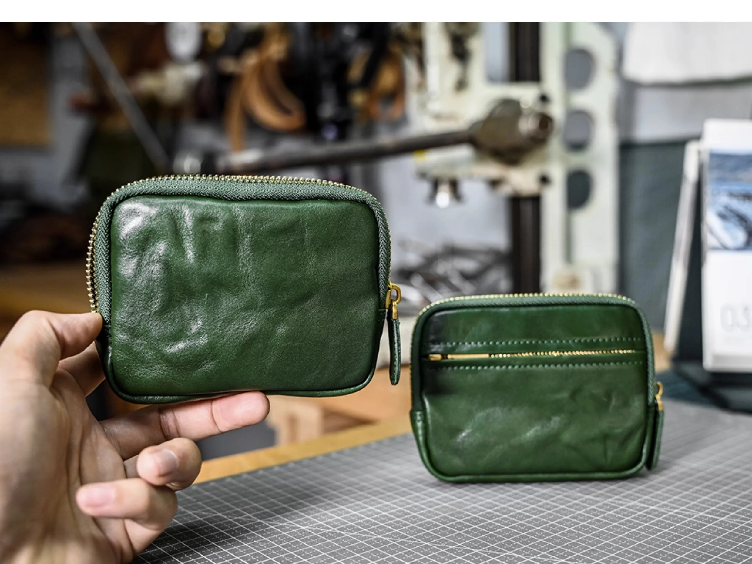PNDME einfache Vintage pflanzlich gegerbte Rindsleder Männer Frauen Geldbörse lässig echtes Leder ID Karteninhaber Führerschein Brieftasche – Detail 5