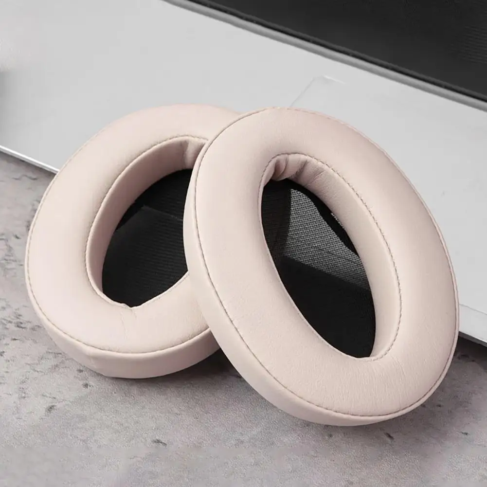 

1 Pair Ear Cushion Ultra Soft Replacement Comfortable Protein Faux Leather Headphone Cushion for Sony WH-H910N