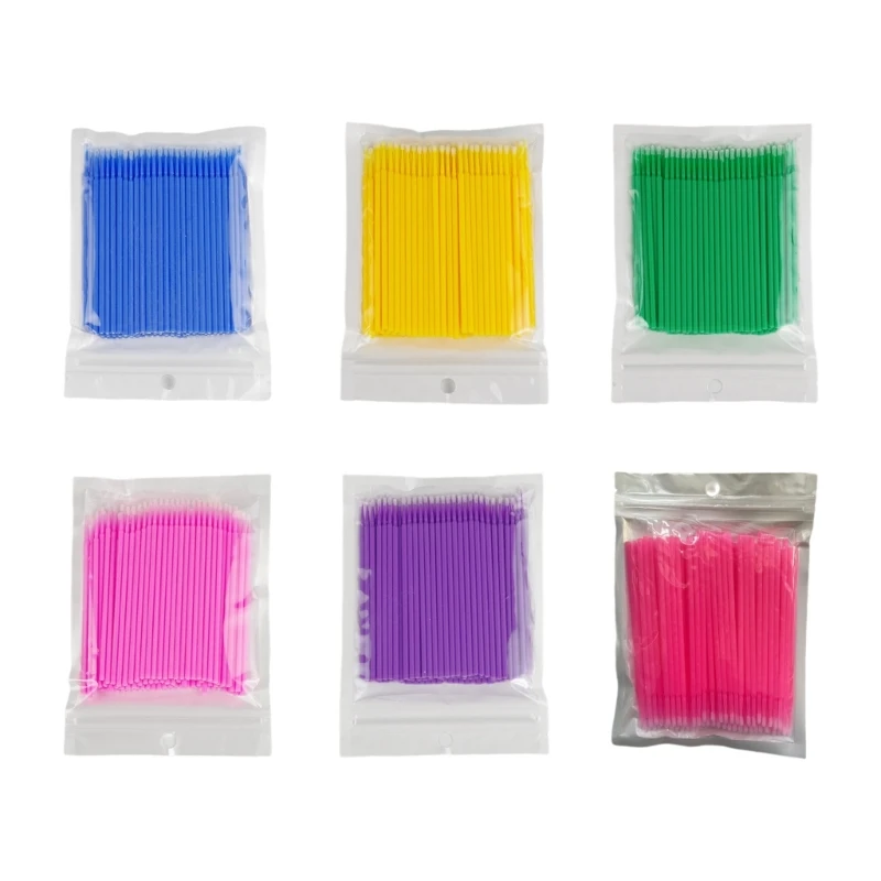 

100pcs/lot Brushes Paint Touch Up Paint Micro Brush Tips Auto Mini Head Brush Car Parts Head Mini Applicator Stick B36B