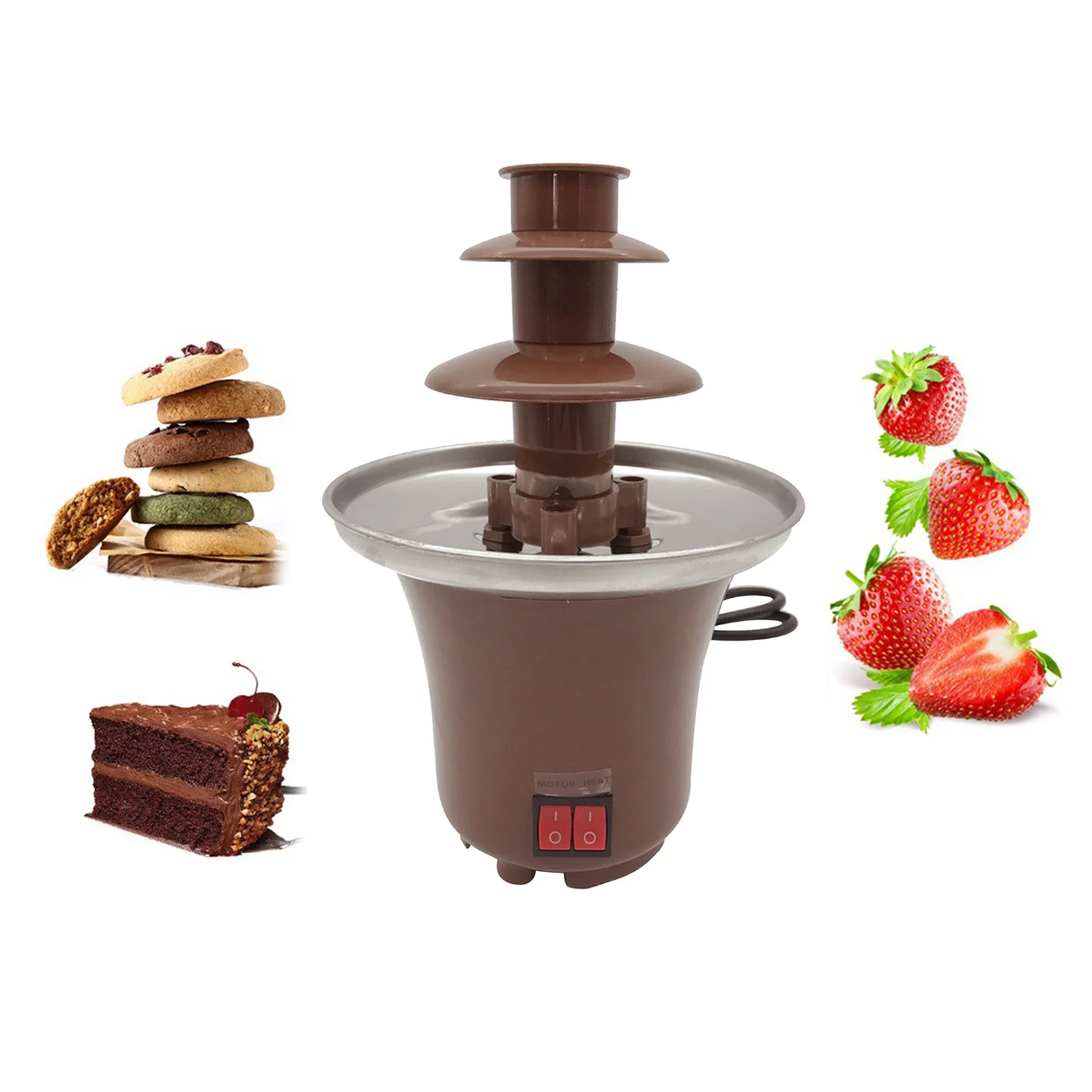 cachoeira fonte de fondue de chocolate