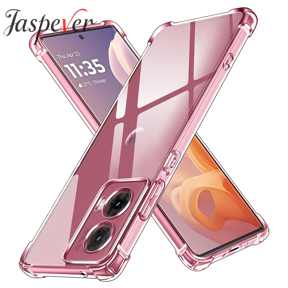 Shockproof Silicone Soft Case Motorola G85 G84 G53 G54 G53 G52 G42 G24 G22 G72 G32 G33 G30 G14 G15 G8 G9 G7 Plus Power Clear
