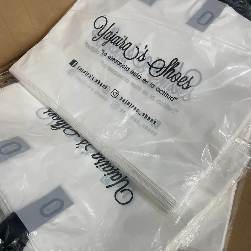 50Pcs Customized gift bags for birthday party wedding plastic bags candy gift boxes for clothes packaging bags for printing logo 3