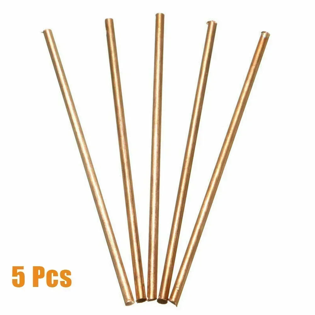 Lot De 5 Barreaux (cylindres) En Cuivre Pur 99,9% - Diamètre 4mm, Longueur 100mm