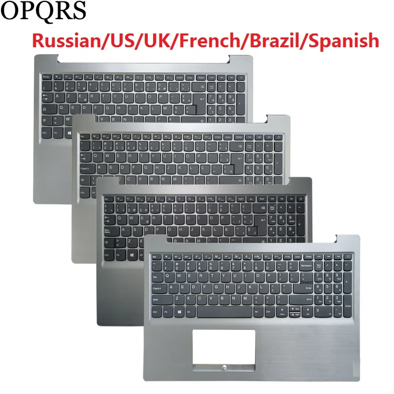 Russo Eua Reino Unido Francês Brasil Espanhol Teclado Portátil para Lenovo Ideapad S14515 Ast Igm Iwl S145-15api S145-15iil Palmrest Superior