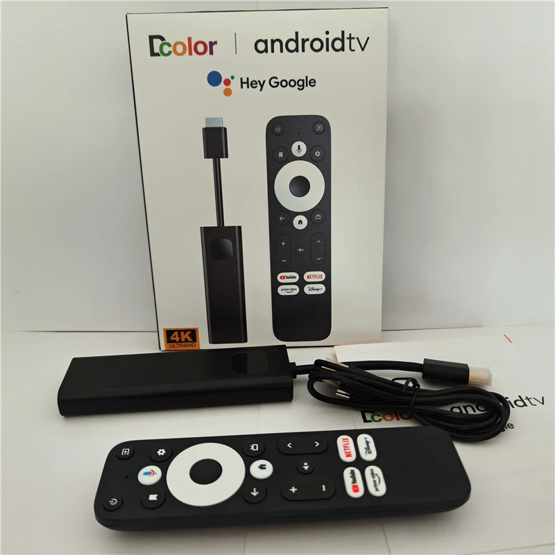 Android TV Stick GD1 – 4K, 2GB RAM, 16GB, Android 11, Bluetooth 5.0 – UBISHENG
