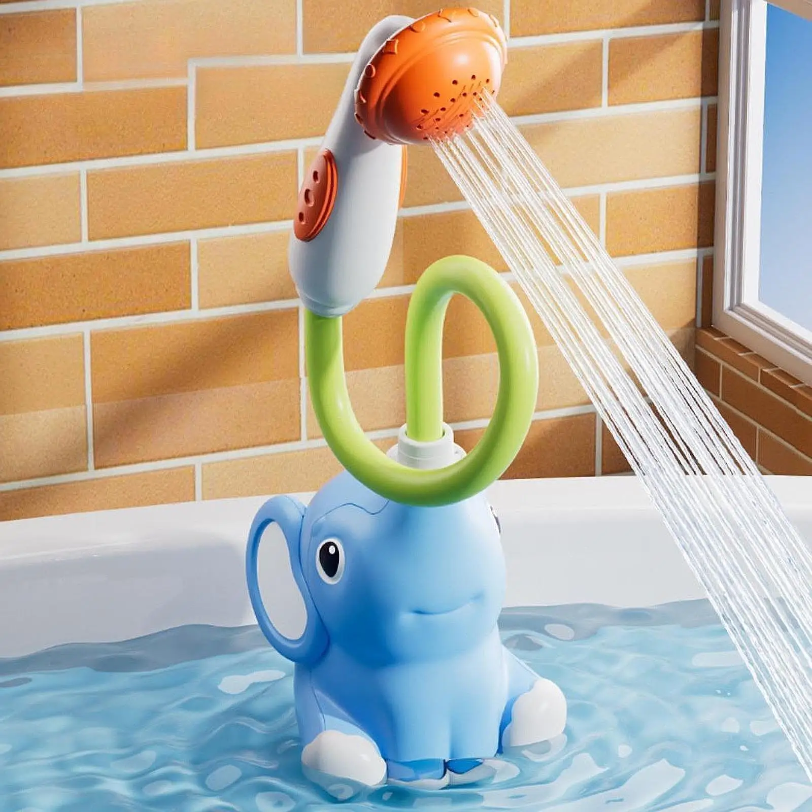 Baby Bath Shower Head Elephant Water Sprayer Infants Outdoor Infant Bath Toy